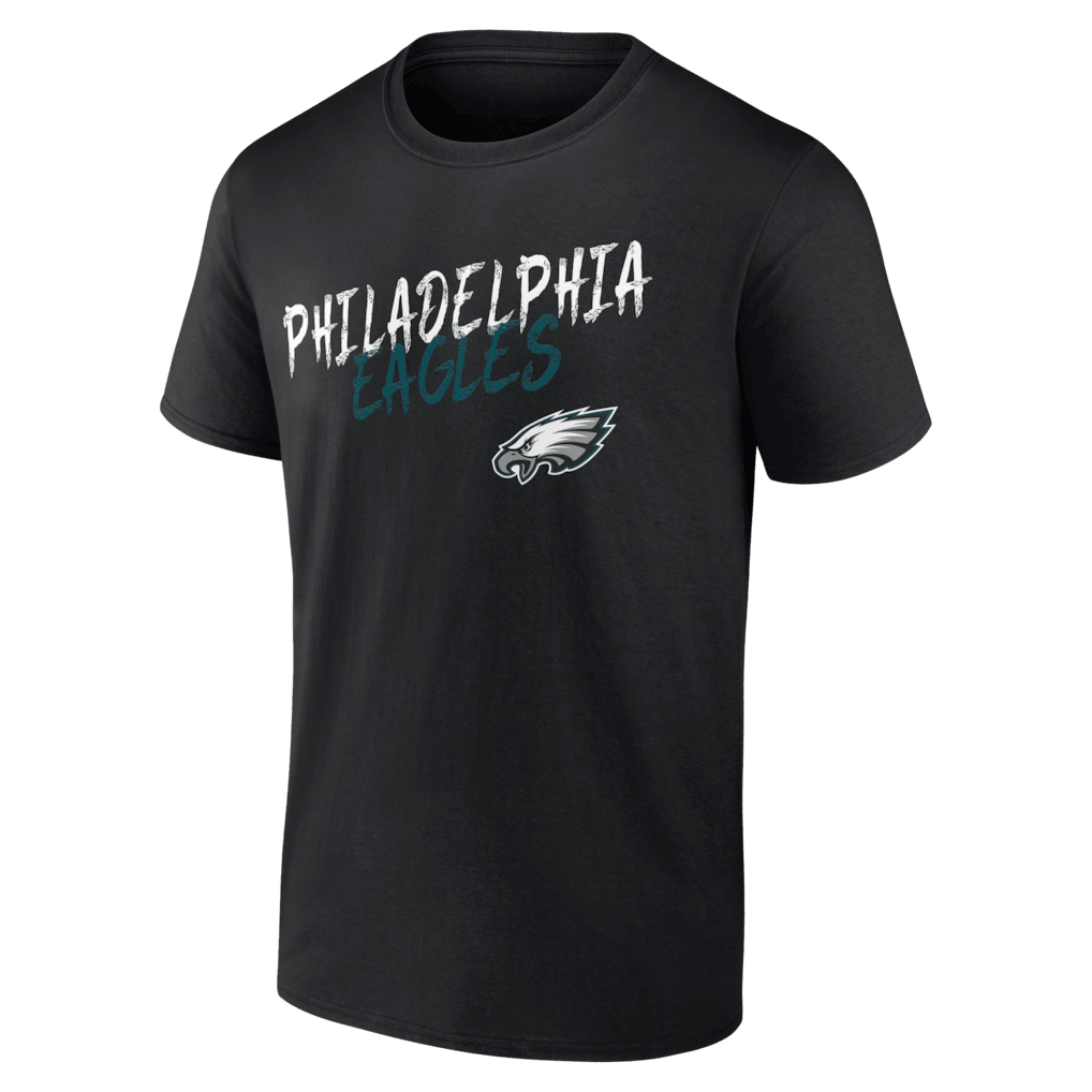 Philadelphia Eagles Hustle Custom Name & Number T-Shirt - Black