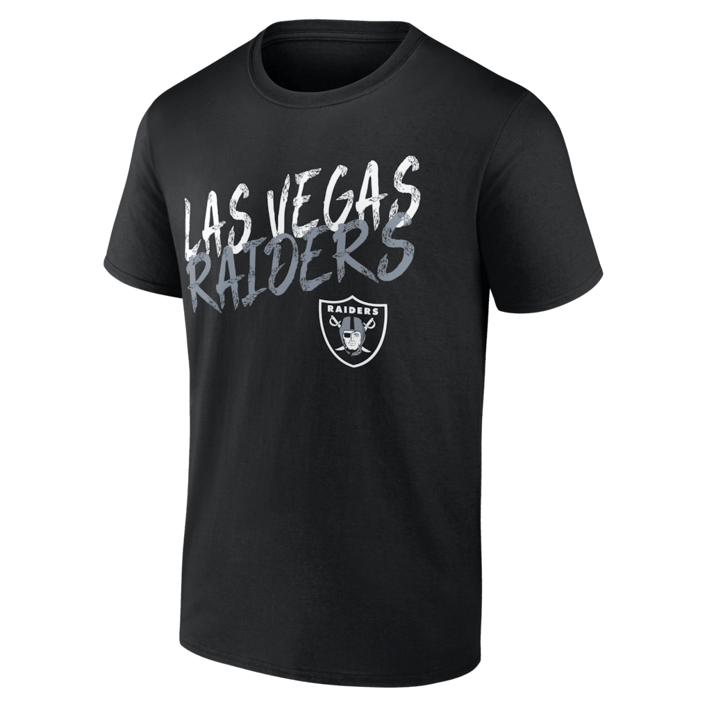 Las Vegas Raiders Hustle Custom Name & Number T-Shirt - Black