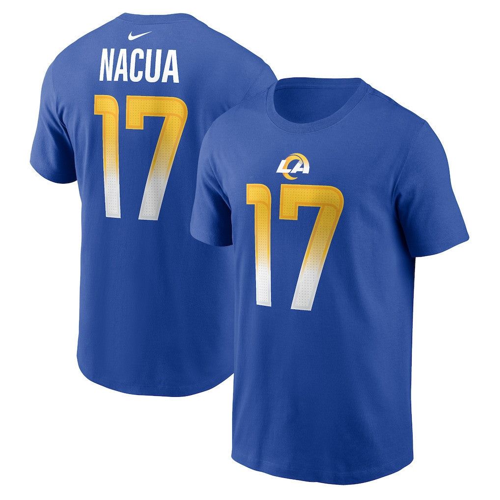 Puka Nacua 17 Los Angeles Rams T-Shirt - Royal