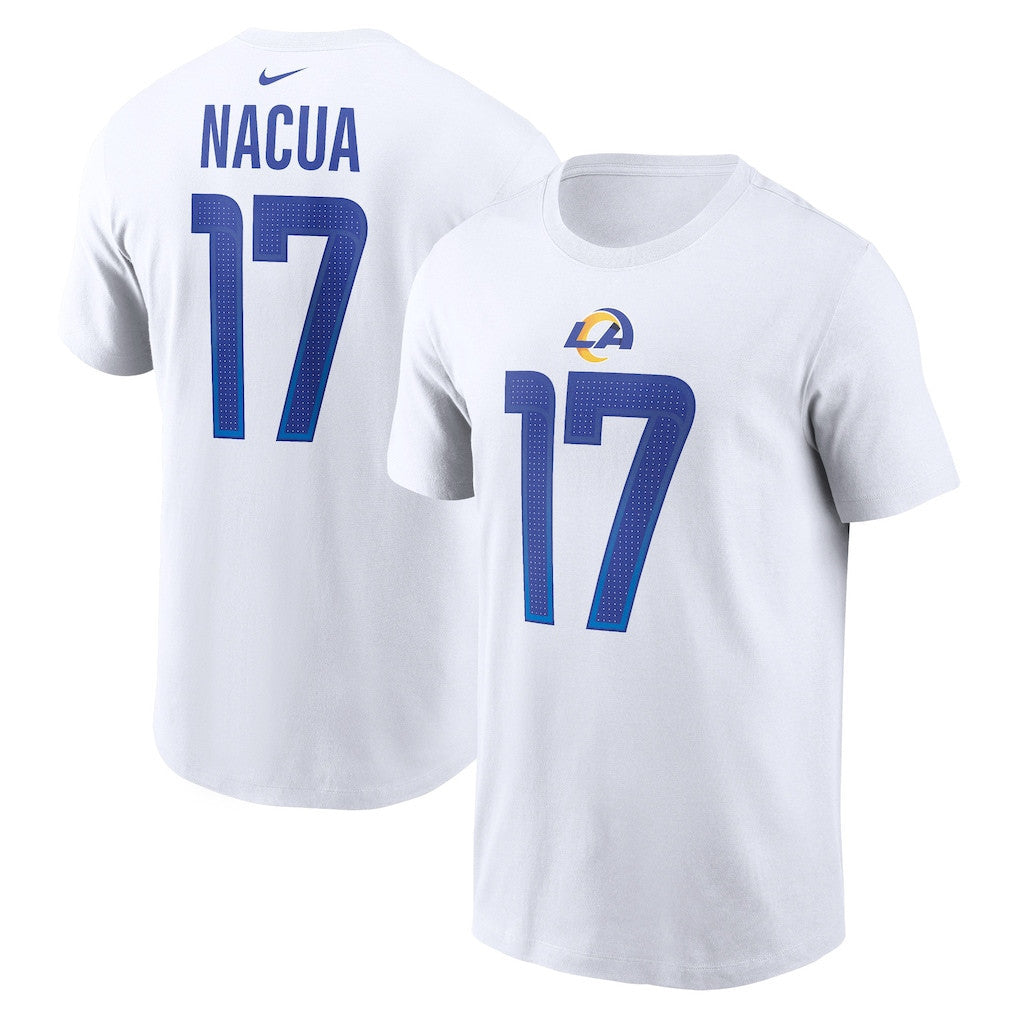 Puka Nacua 17 Los Angeles Rams T-Shirt - White