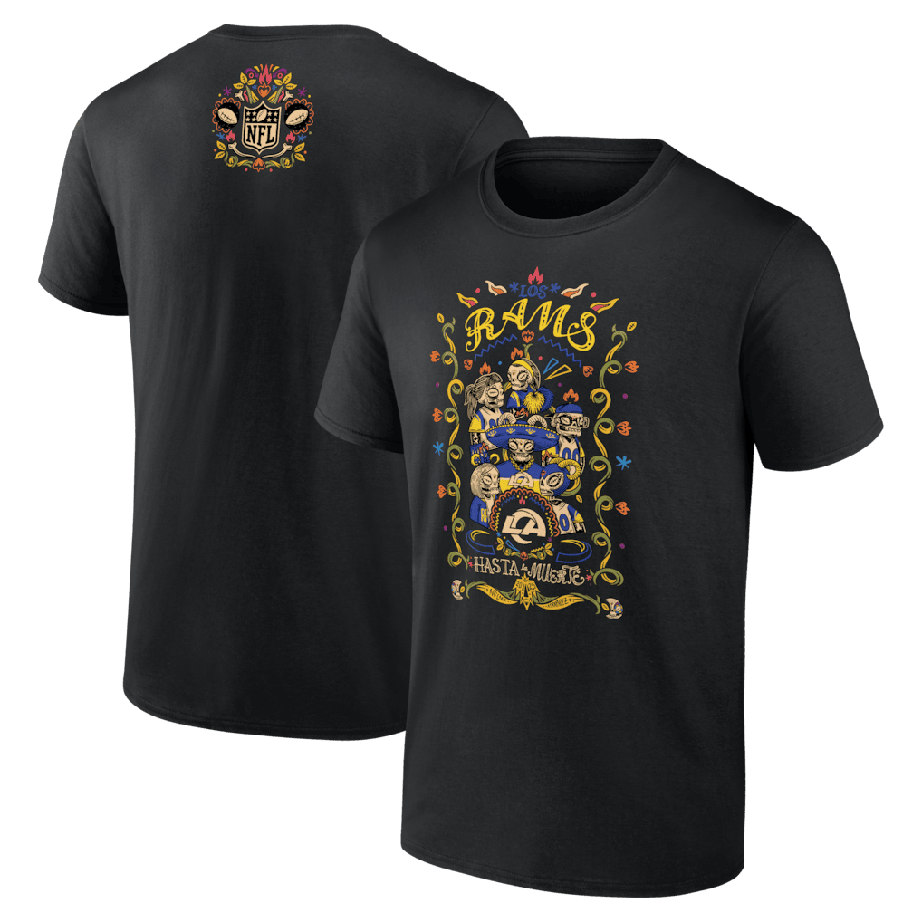 Los Angeles Rams Hasta La Muerte Graphic T-Shirt - Black