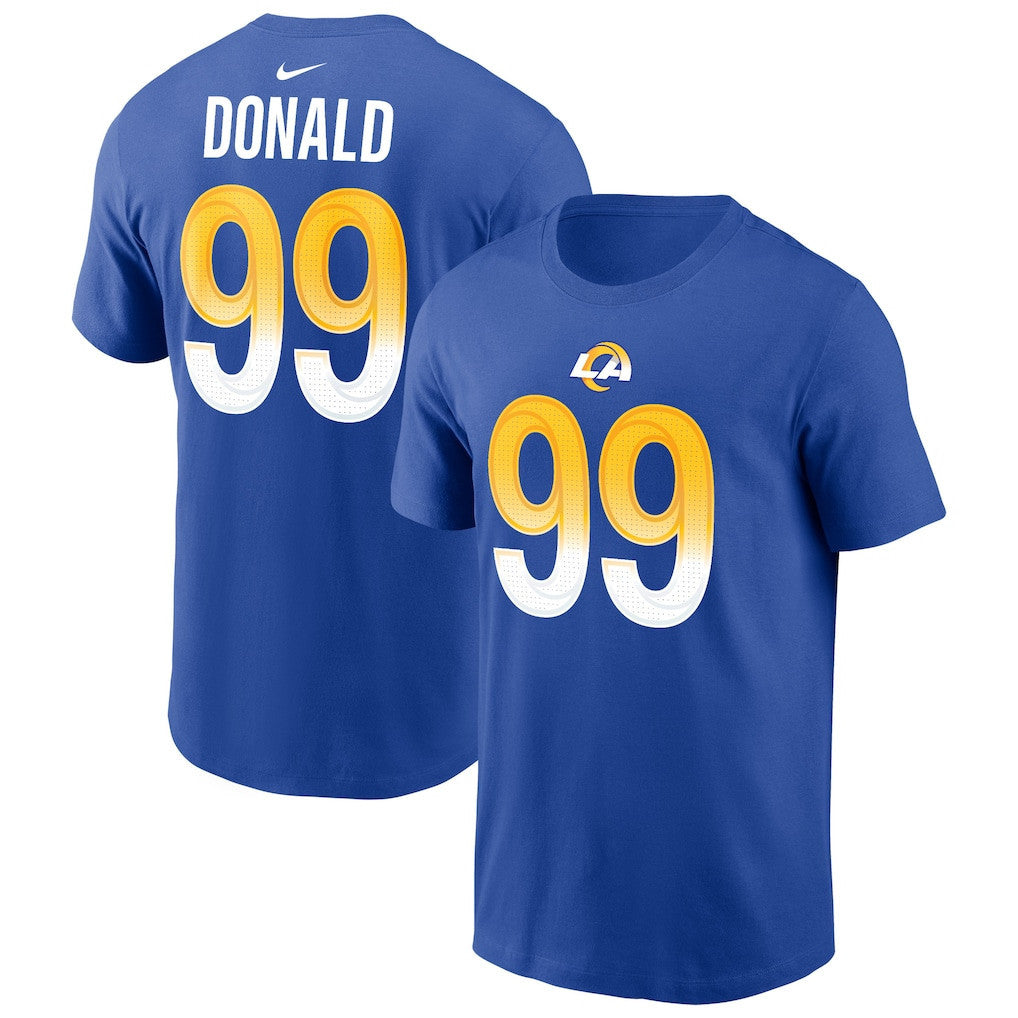 Aaron Donald 99 Los Angeles Rams Nike Player T-Shirt - Royal