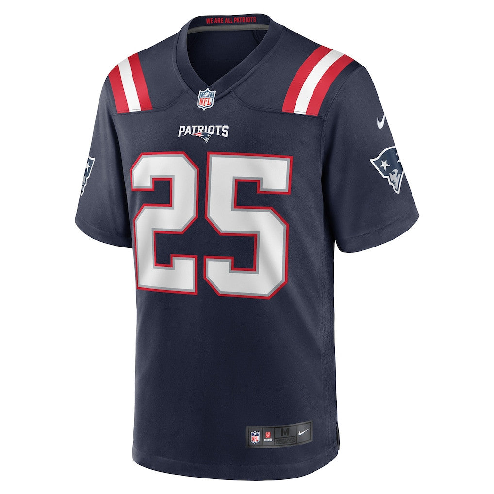 Marcus Jones 25 New England Patriots 2026 Super Bowl LX Game Player Jersey - Navy
