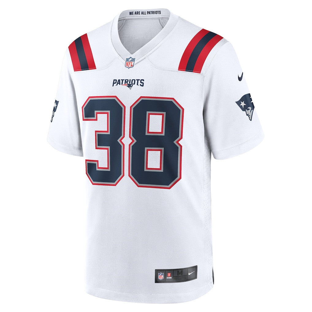Rhamondre Stevenson 38 New England Patriots 2026 Super Bowl LX Game Player Jersey - White