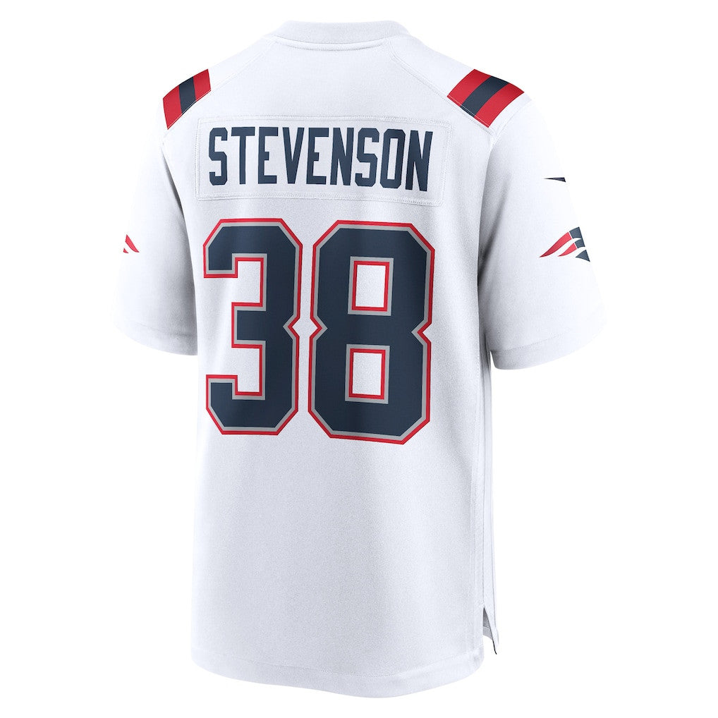 Rhamondre Stevenson 38 New England Patriots 2026 Super Bowl LX Game Player Jersey - White