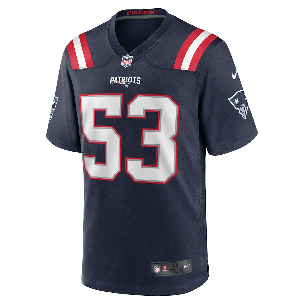 Christian Elliss 53 New England Patriots 2026 Super Bowl LX Game Jersey - Navy