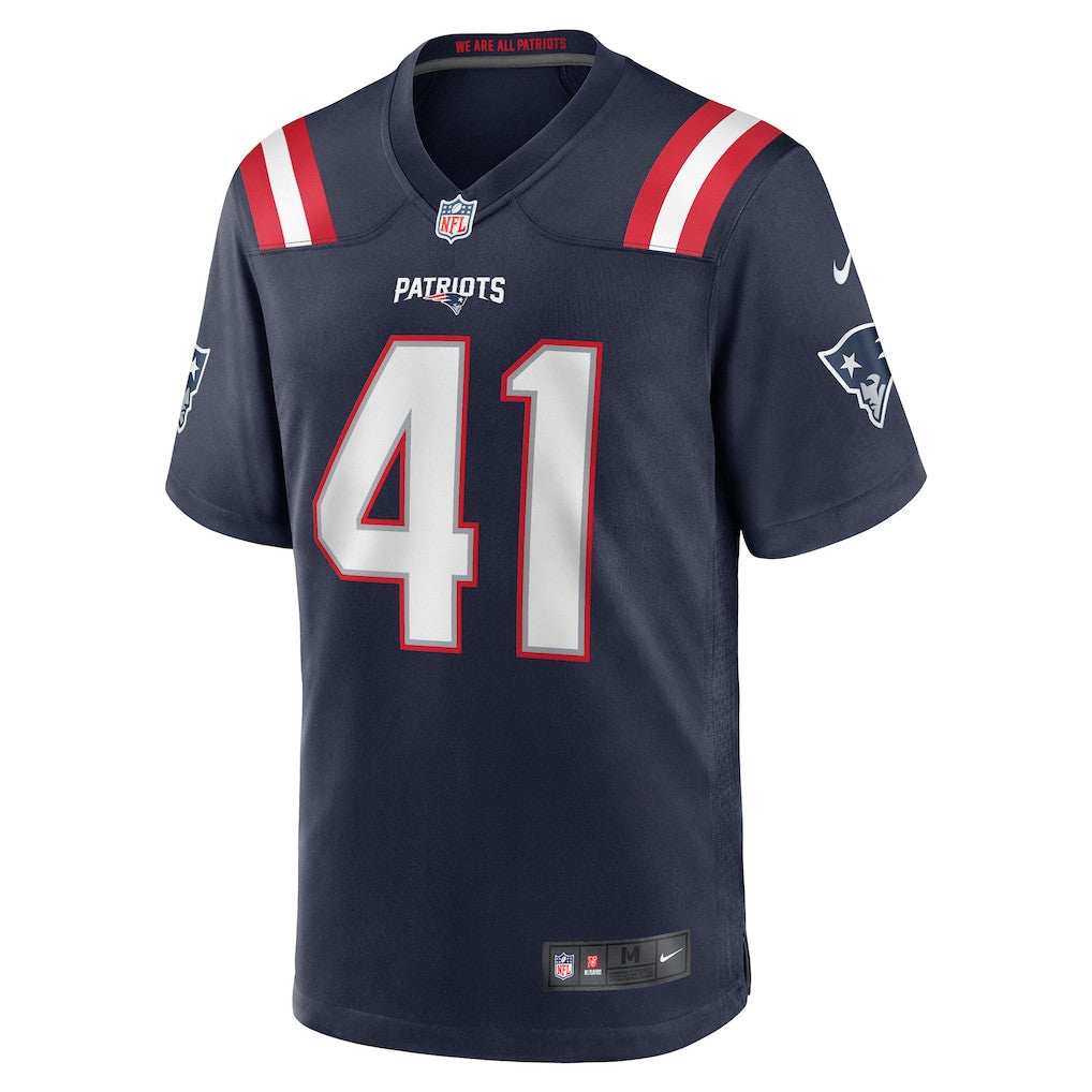 Brenden Schooler 41 New England Patriots 2026 Super Bowl LX Game Jersey - Navy