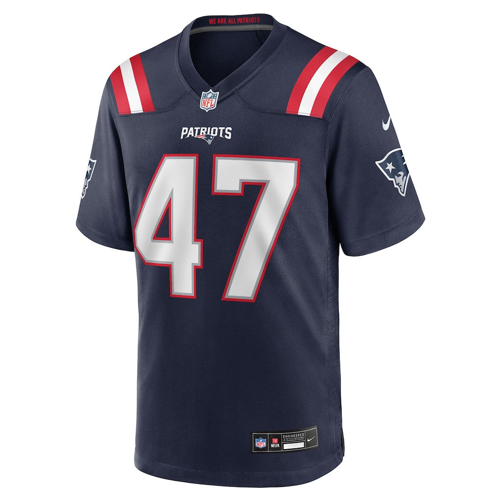 Julian Ashby 47 New England Patriots 2026 Super Bowl LX Game Jersey - Navy