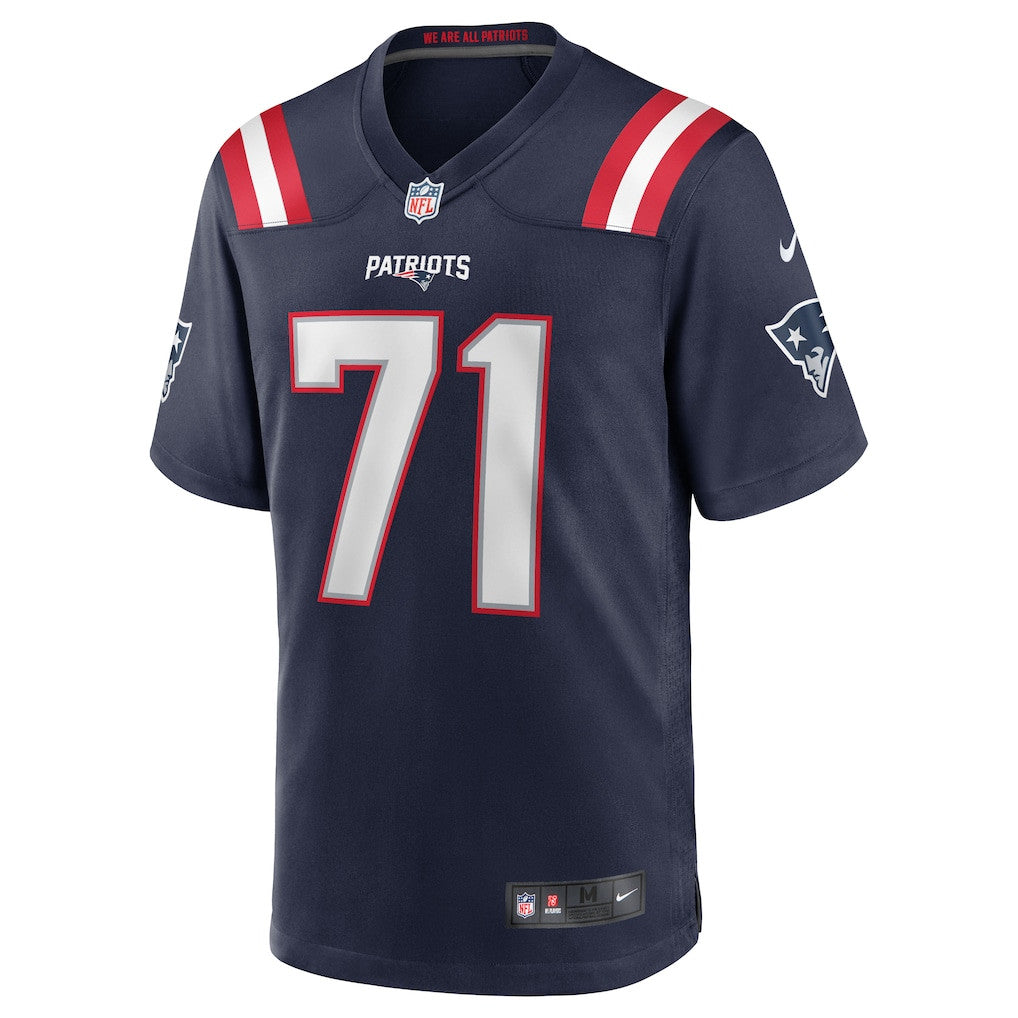 Mike Onwenu 71 New England Patriots 2026 Super Bowl LX Game Jersey - Navy