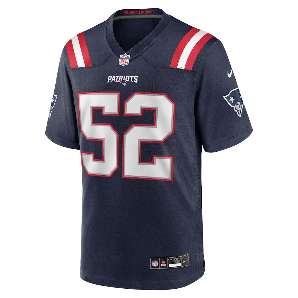 Marcus Bryant 52 New England Patriots 2026 Super Bowl LX Game Jersey - Navy