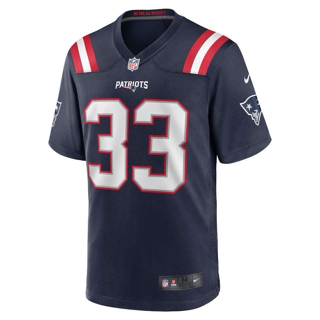 Anfernee Jennings 33 New England Patriots 2026 Super Bowl LX Game Jersey - Navy