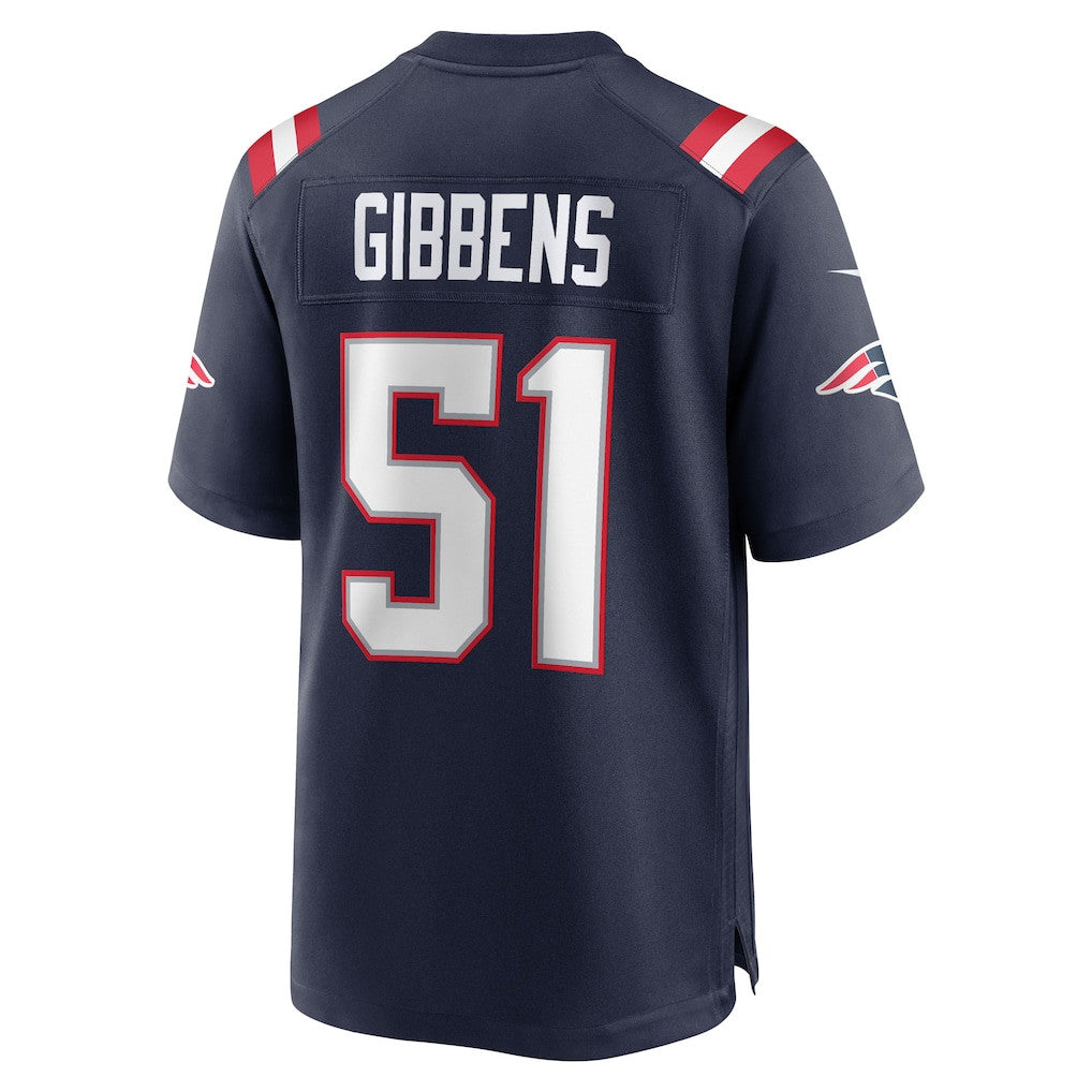 Jack Gibbens 51 New England Patriots 2026 Super Bowl LX Game Jersey - Navy