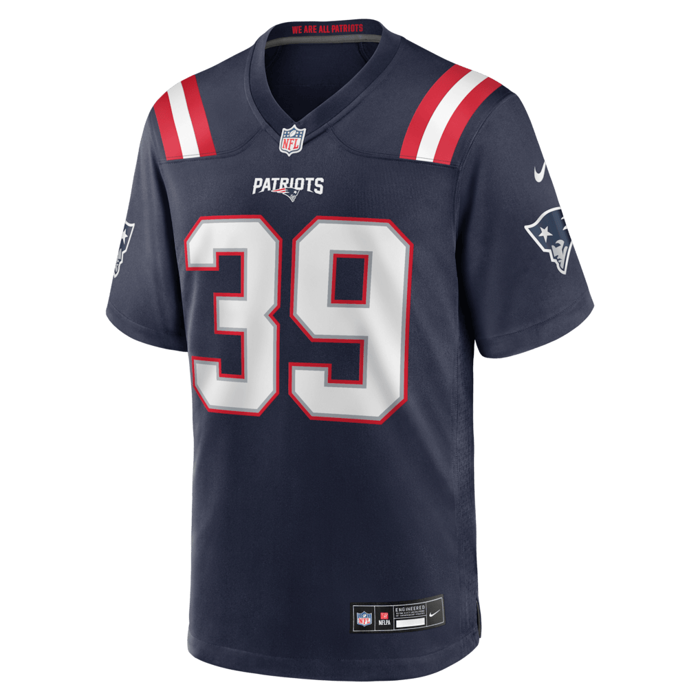 Tyron Herring 39 New England Patriots 2026 Super Bowl LX Game Jersey - Navy