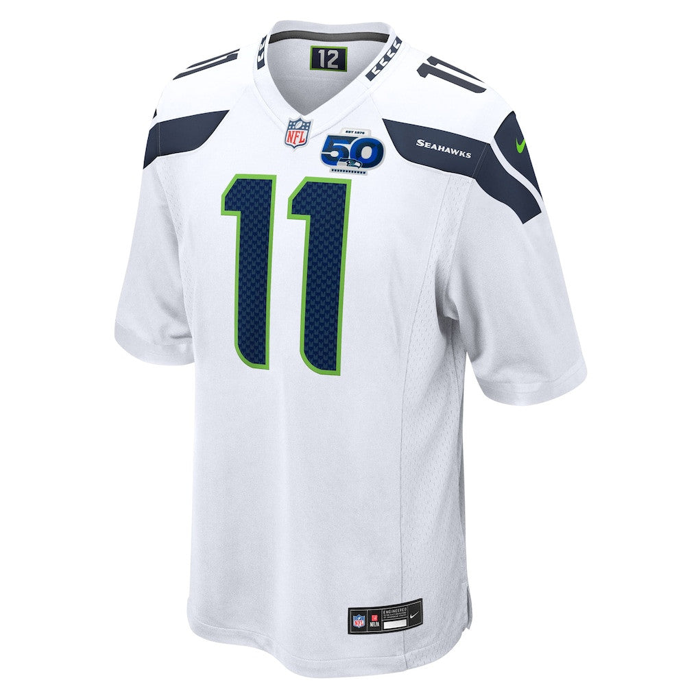 Seattle Seahawks Jaxon Smith-Njigba 11 White 50th Season Game Jersey - White