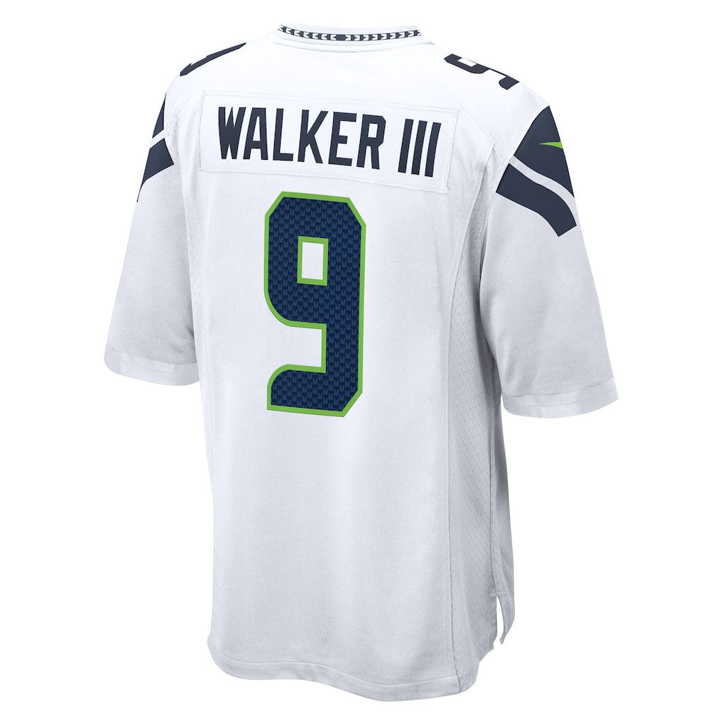 Seattle Seahawks Kenneth Walker III 9 50th Season Game Jersey - White