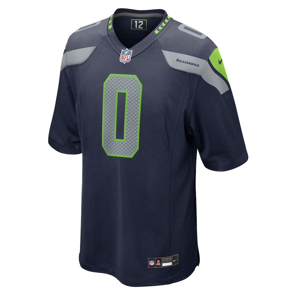 DeMarcus Lawrence 0 Seattle Seahawks 2026 Super Bowl LX Game Jersey - College Navy