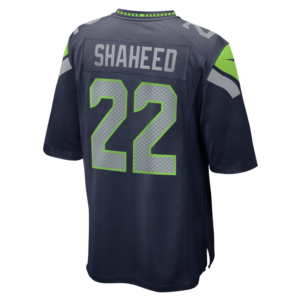 Rashid Shaheed 22 Seattle Seahawks 2026 Super Bowl LX Game Jersey - College Navy