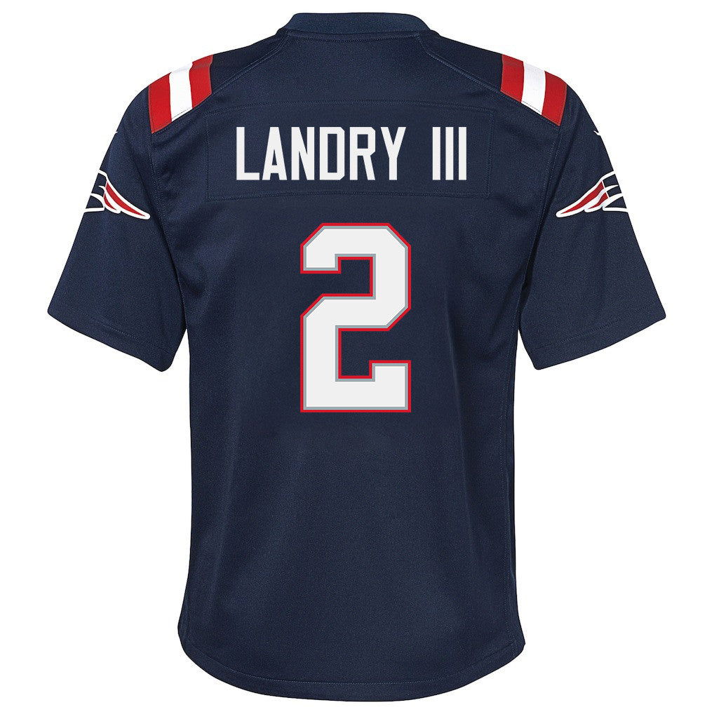 Harold Landry III 2 New England Patriots YOUTH 2026 Super Bowl LX - Game Jersey - Navy