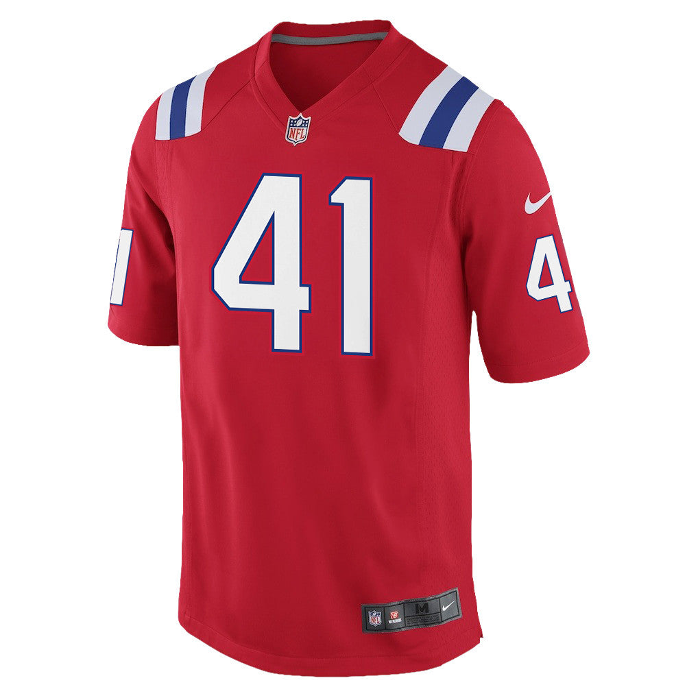Brenden Schooler 41 New England Patriots YOUTH 2026 Super Bowl LX - Alternate Game Jersey - Red