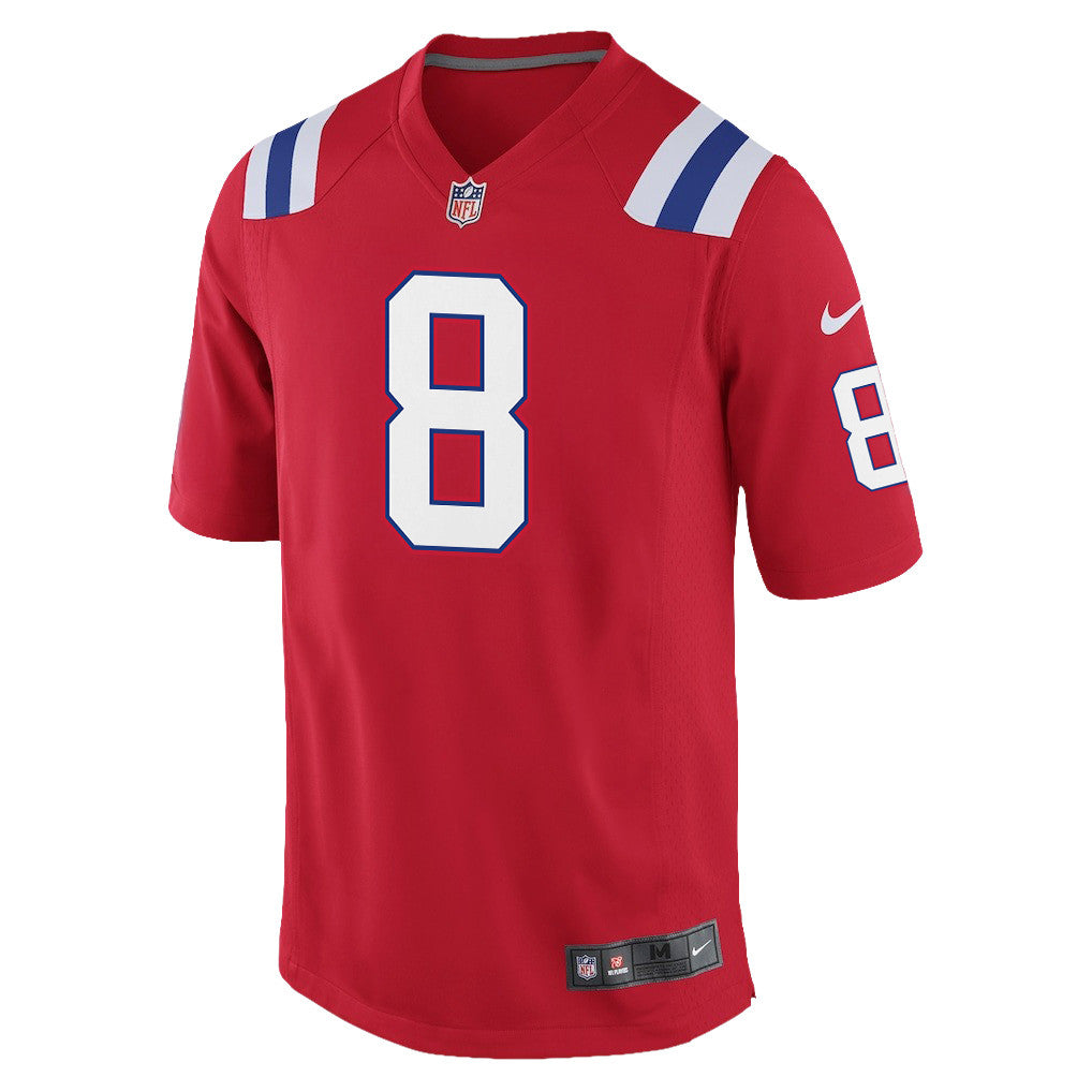 Stefon Diggs 8 New England Patriots YOUTH 2026 Super Bowl LX - Alternate Game Jersey - Red