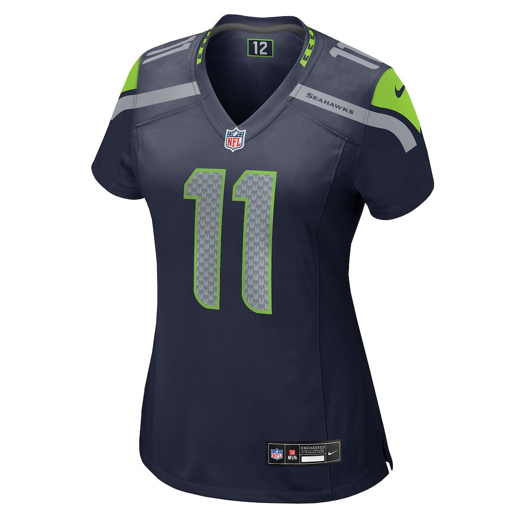 Jaxon Smith-Njigba 11 Seattle Seahawks 2026 Super Bowl LX - Women Navy Game Jersey