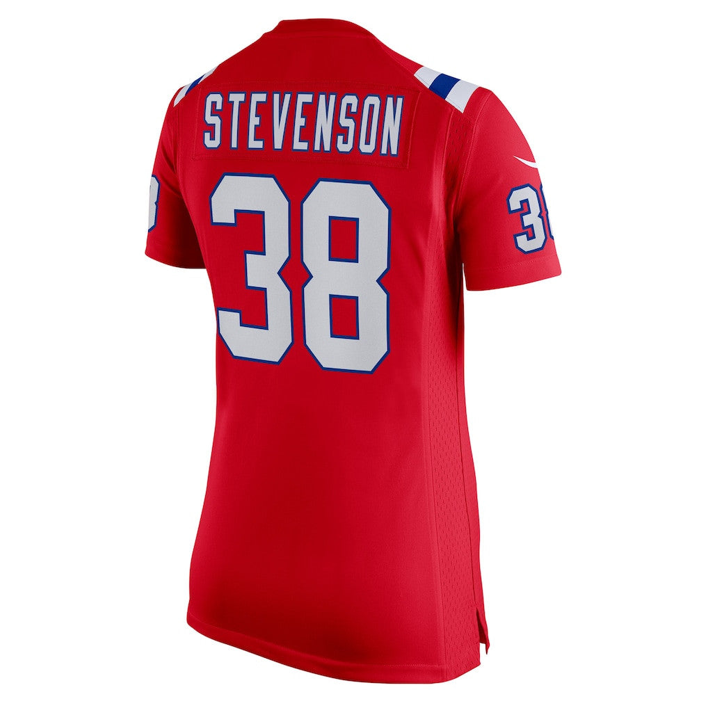 Rhamondre Stevenson 38 New England Patriots 2026 Super Bowl LX - Women's Alternate Game Jersey - Red