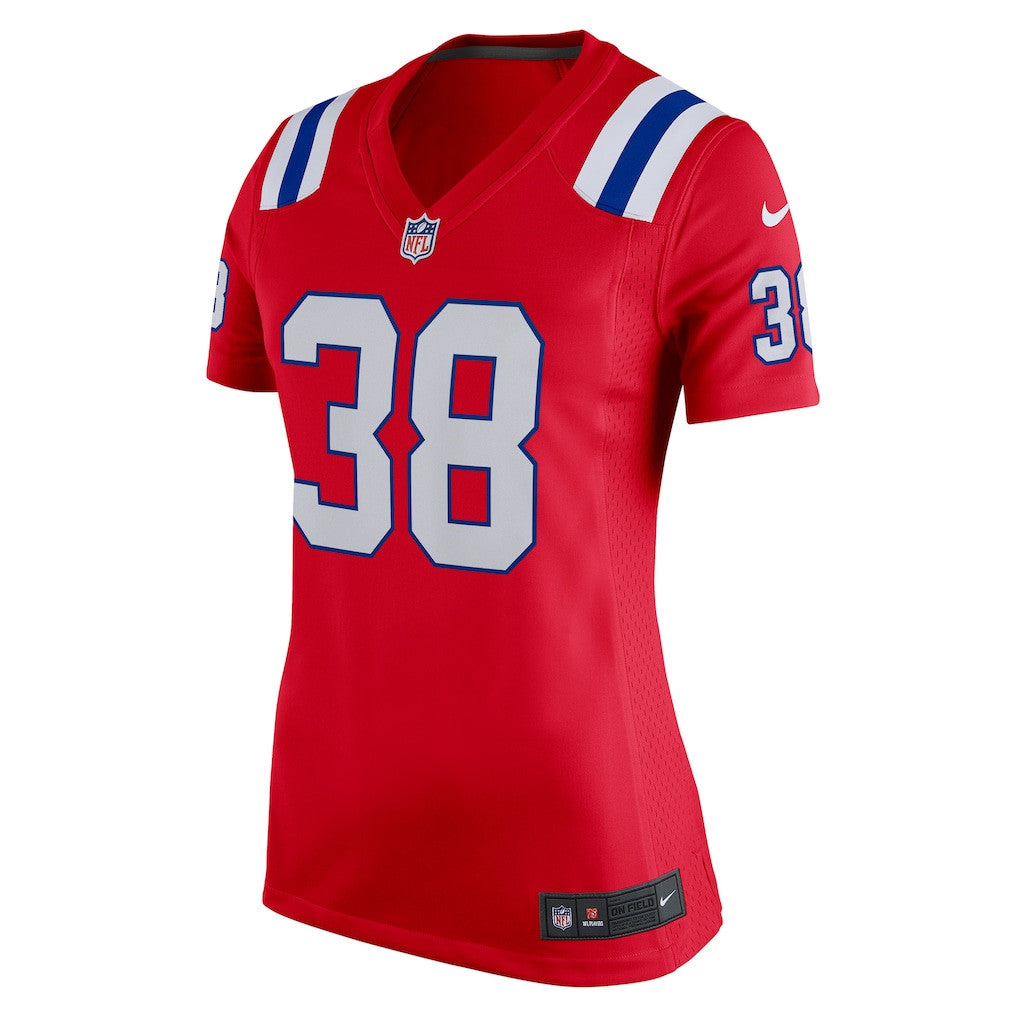 Rhamondre Stevenson 38 New England Patriots 2026 Super Bowl LX - Women's Alternate Game Jersey - Red