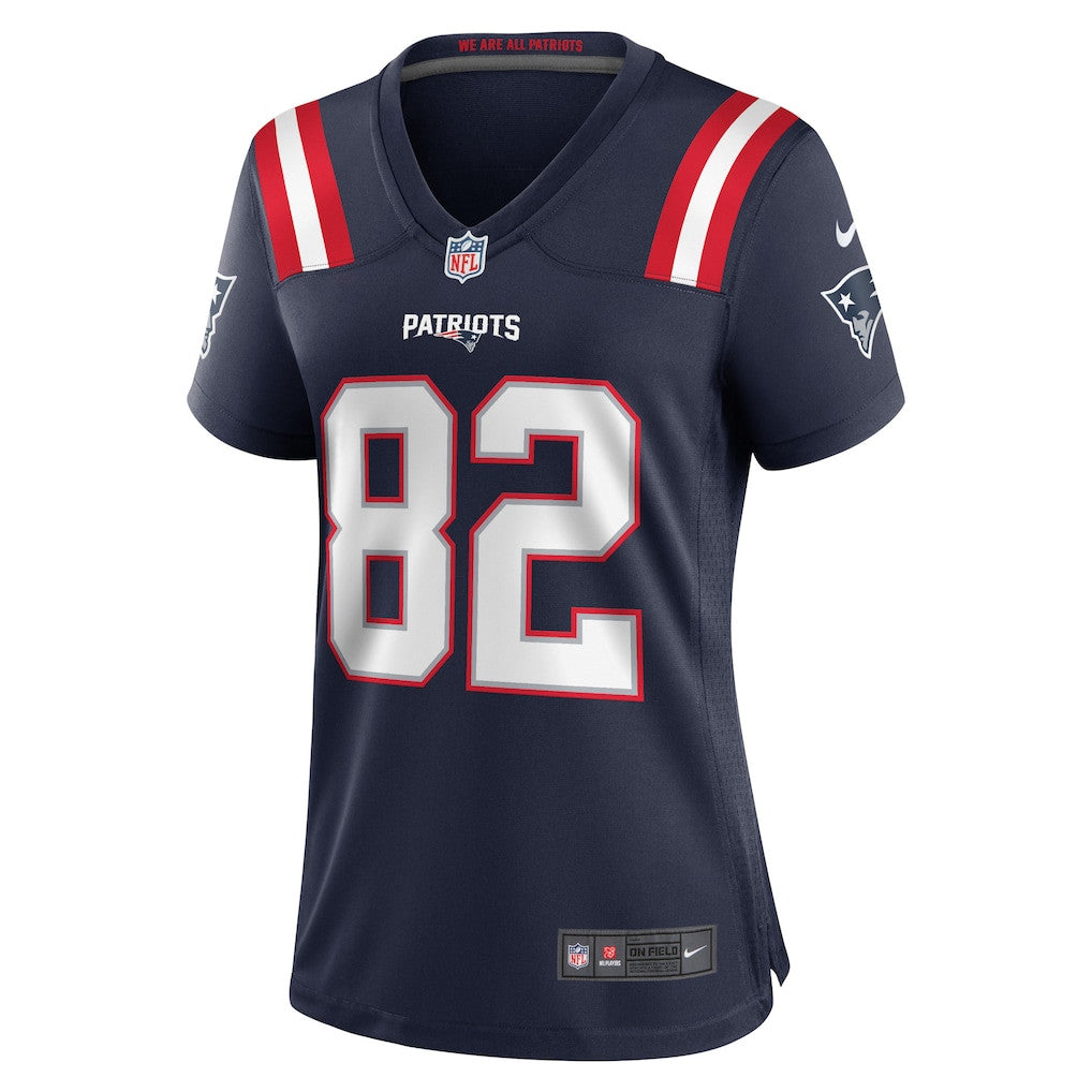 Tre Nixon 82 New England Patriots 2026 Super Bowl LX - Women's Game Jersey - Navy