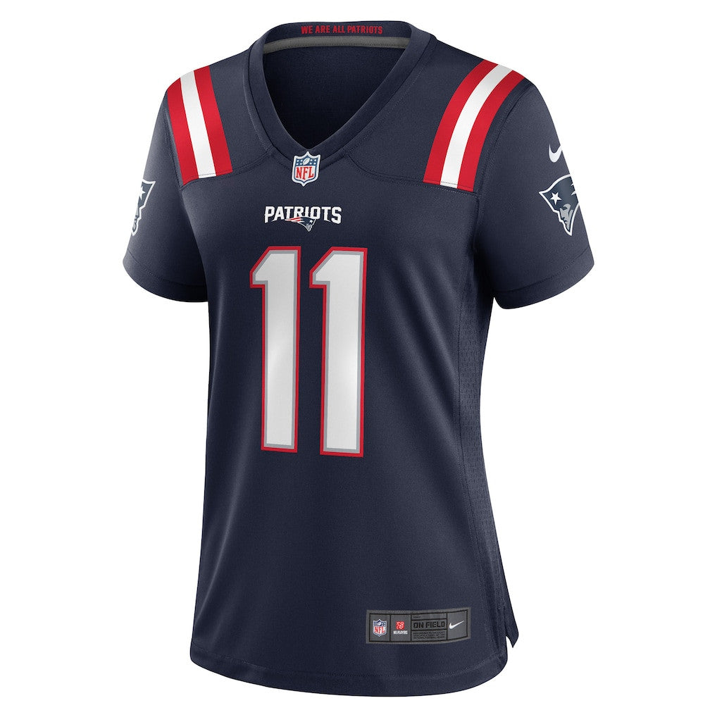 Tyquan Thornton 11 New England Patriots 2026 Super Bowl LX - Women's Game Jersey - Navy