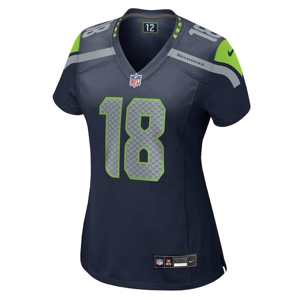 Elijah Arroyo 18 Seattle Seahawks 2026 Super Bowl LX - Women Navy Game Jersey