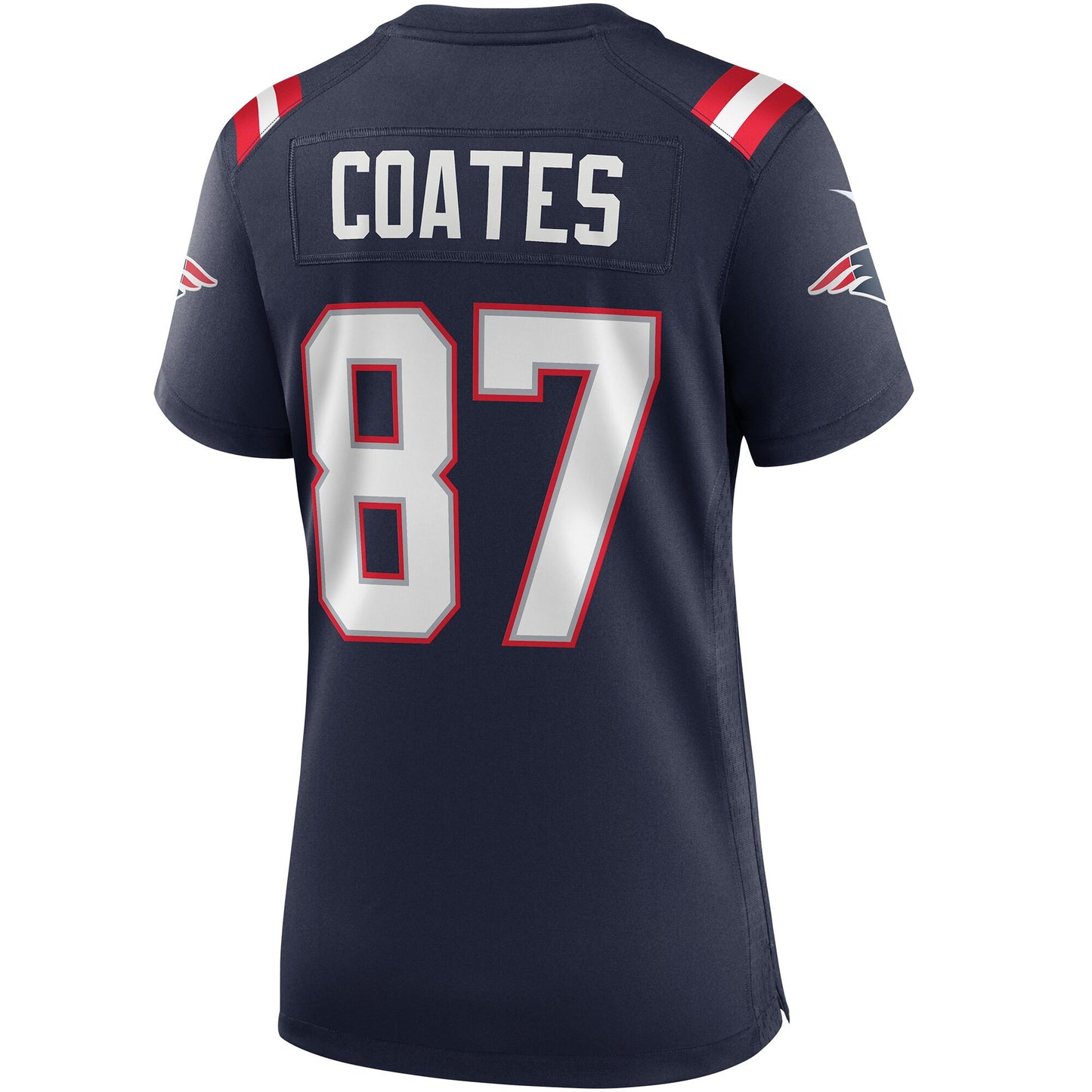 Ben Coates 87 New England Patriots 2026 Super Bowl LX - Women's Game Jersey - Navy