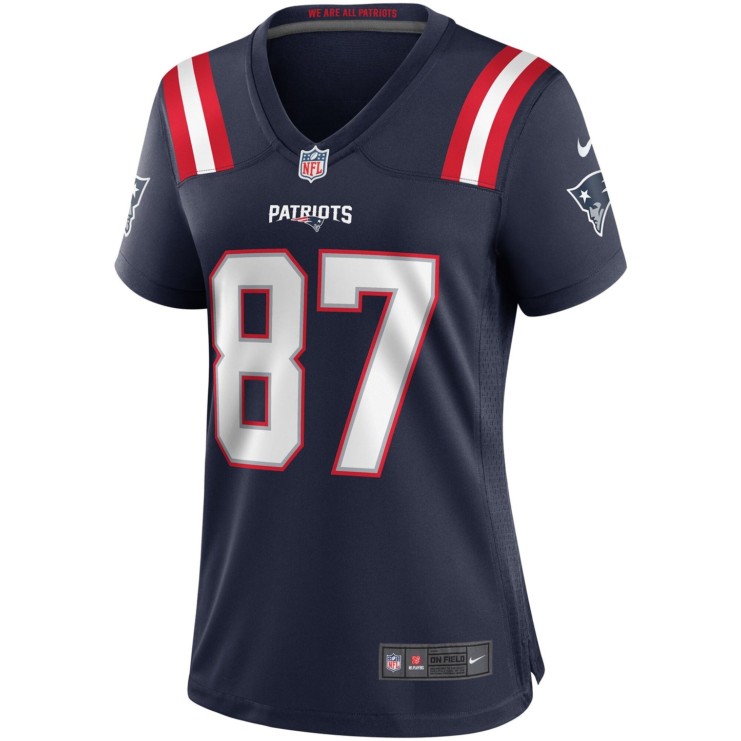 Ben Coates 87 New England Patriots 2026 Super Bowl LX - Women's Game Jersey - Navy