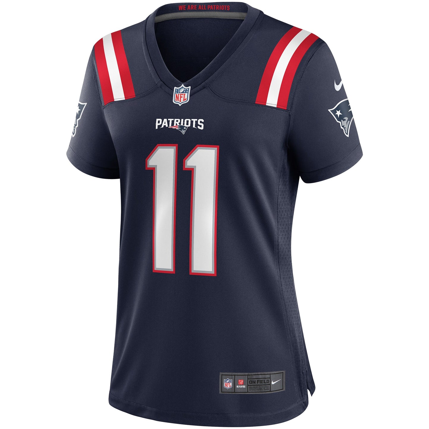 Drew Bledsoe 11 New England Patriots 2026 Super Bowl LX - Women's Game Jersey - Navy