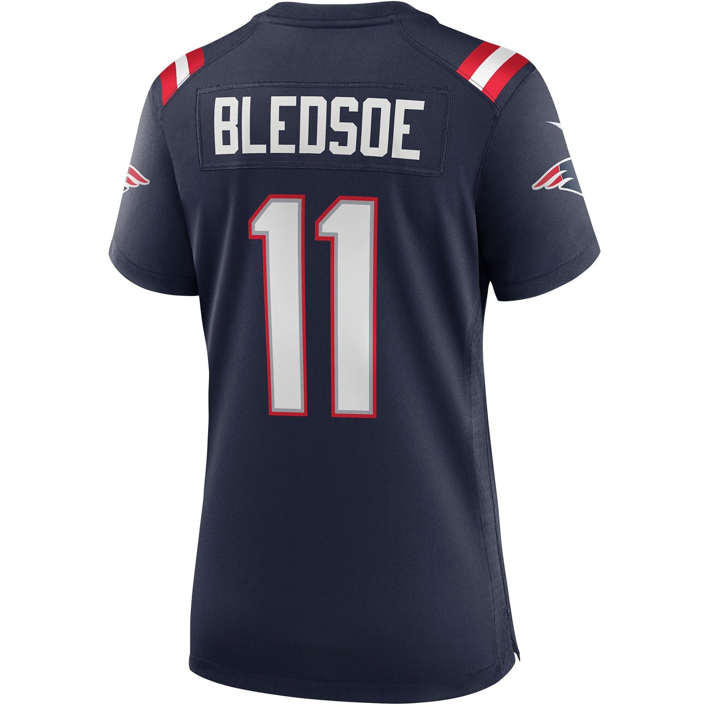 Drew Bledsoe 11 New England Patriots 2026 Super Bowl LX - Women's Game Jersey - Navy