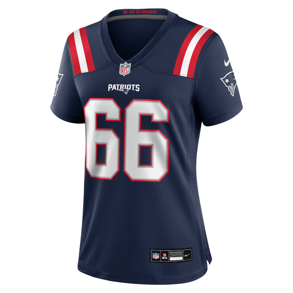 Will Campbell 66 New England Patriots 2026 Super Bowl LX - Women's Game Jersey - Navy