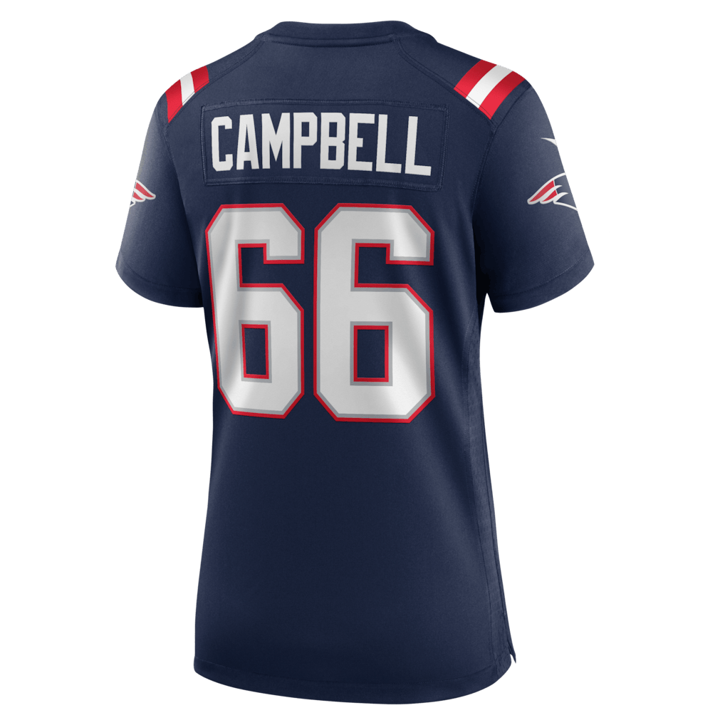Will Campbell 66 New England Patriots 2026 Super Bowl LX - Women's Game Jersey - Navy