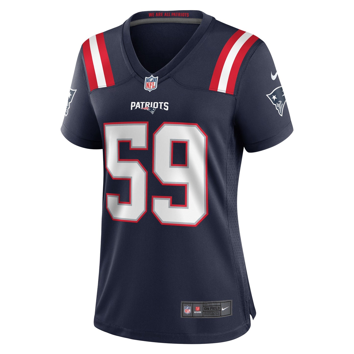 Vederian Lowe 59 New England Patriots 2026 Super Bowl LX - Women's Game Jersey - Navy