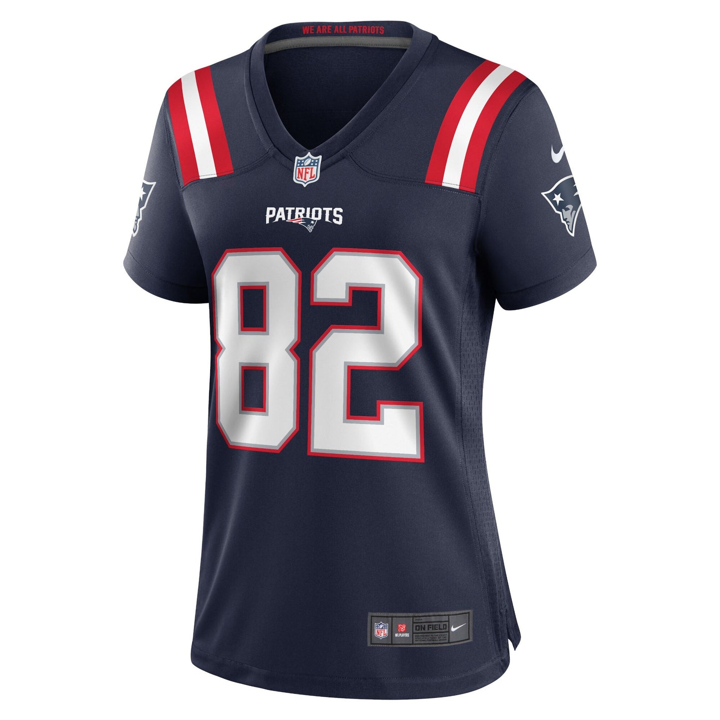 Tre Nixon 82 New England Patriots 2026 Super Bowl LX - Women's Game Jersey - Navy