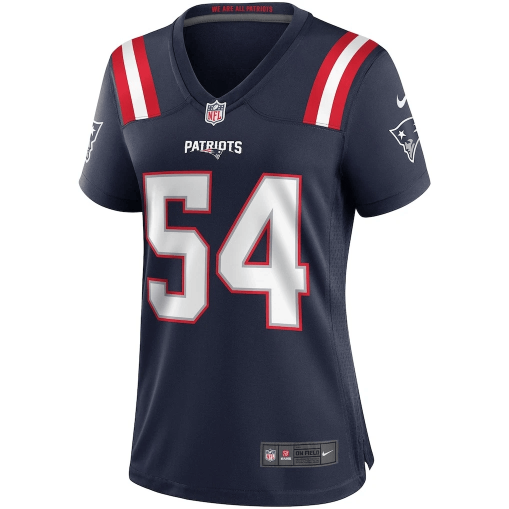 Tedy Bruschi 54 New England Patriots 2026 Super Bowl LX - Women's Game Jersey - Navy