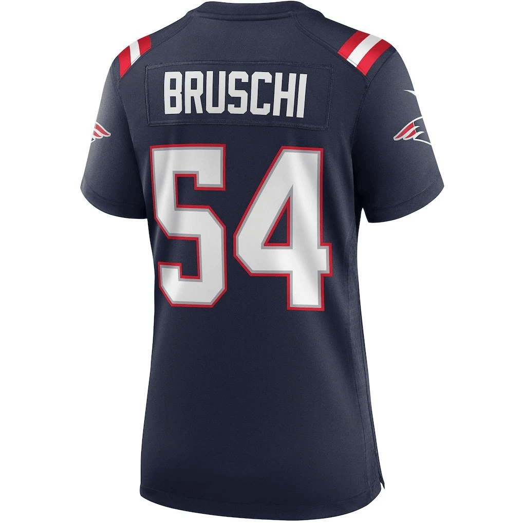 Tedy Bruschi 54 New England Patriots 2026 Super Bowl LX - Women's Game Jersey - Navy