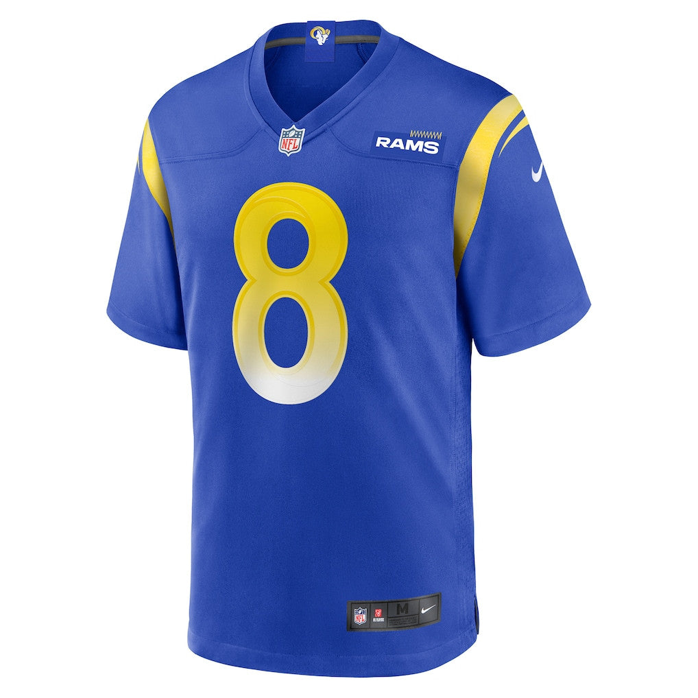Jared Verse 8 Los Angeles Rams 2026 Super Bowl LX - Royal Game Player Jersey
