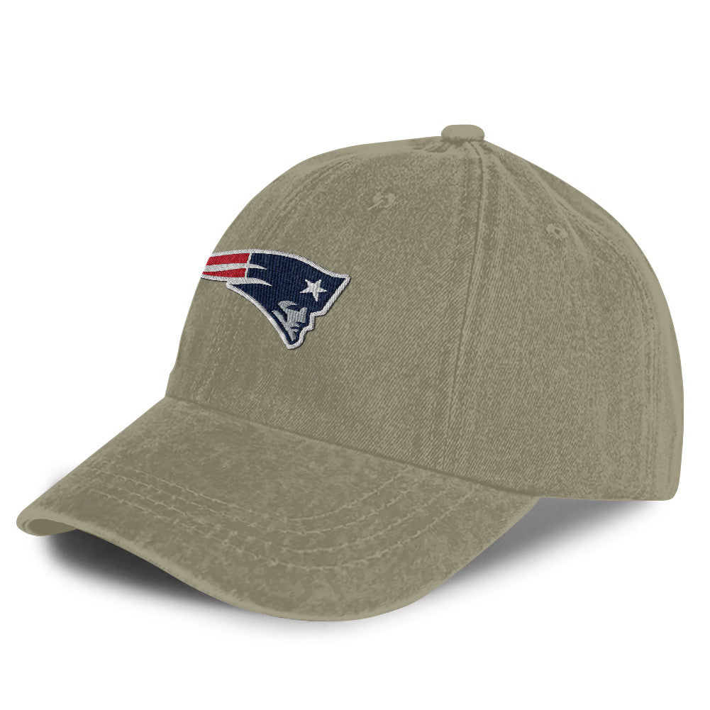 New England Patriots 25/26 Washed Cotton Cap – Logo Iconic Printed Graphic - Olive Khaki
