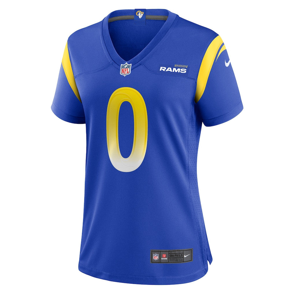 Byron Young 0 Women's Los Angeles Rams 2026 Super Bowl LX - Royal Team Game Jersey