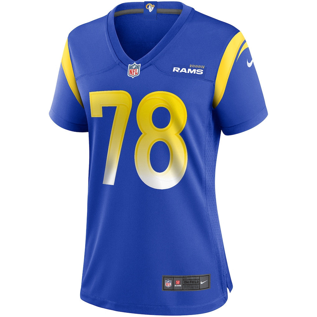 Jackie Slater 78 Women's Los Angeles Rams 2026 Super Bowl LX - Royal Team Game Jersey