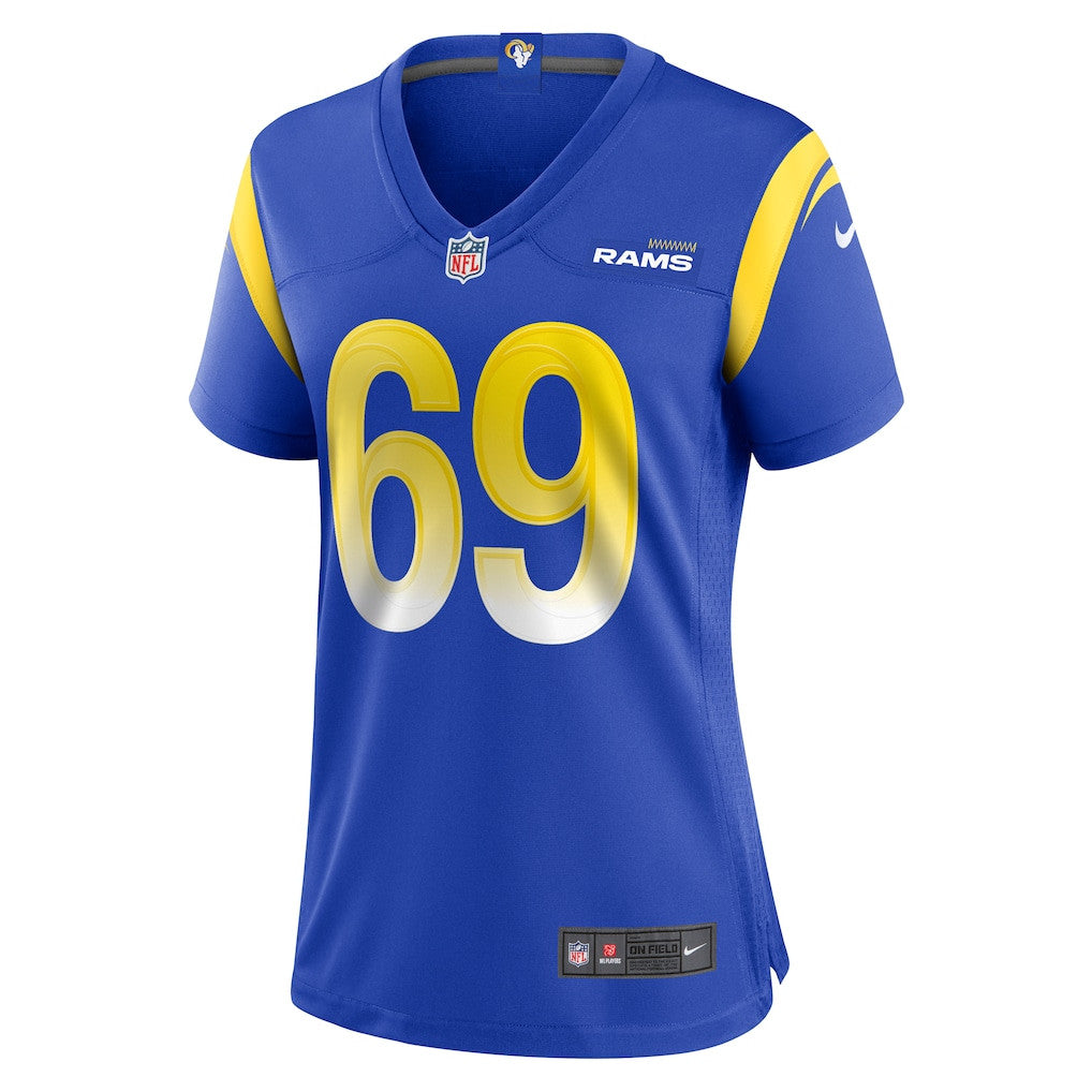 Kevin Dotson 69 Women's Los Angeles Rams 2026 Super Bowl LX - Royal Team Game Jersey