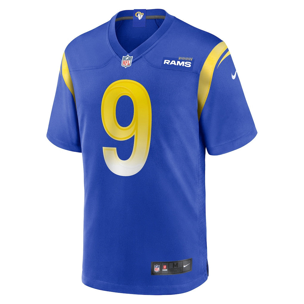 Matthew Stafford 9 Los Angeles Rams YOUTH - 2026 Super Bowl LX Royal Blue Game Team Jersey