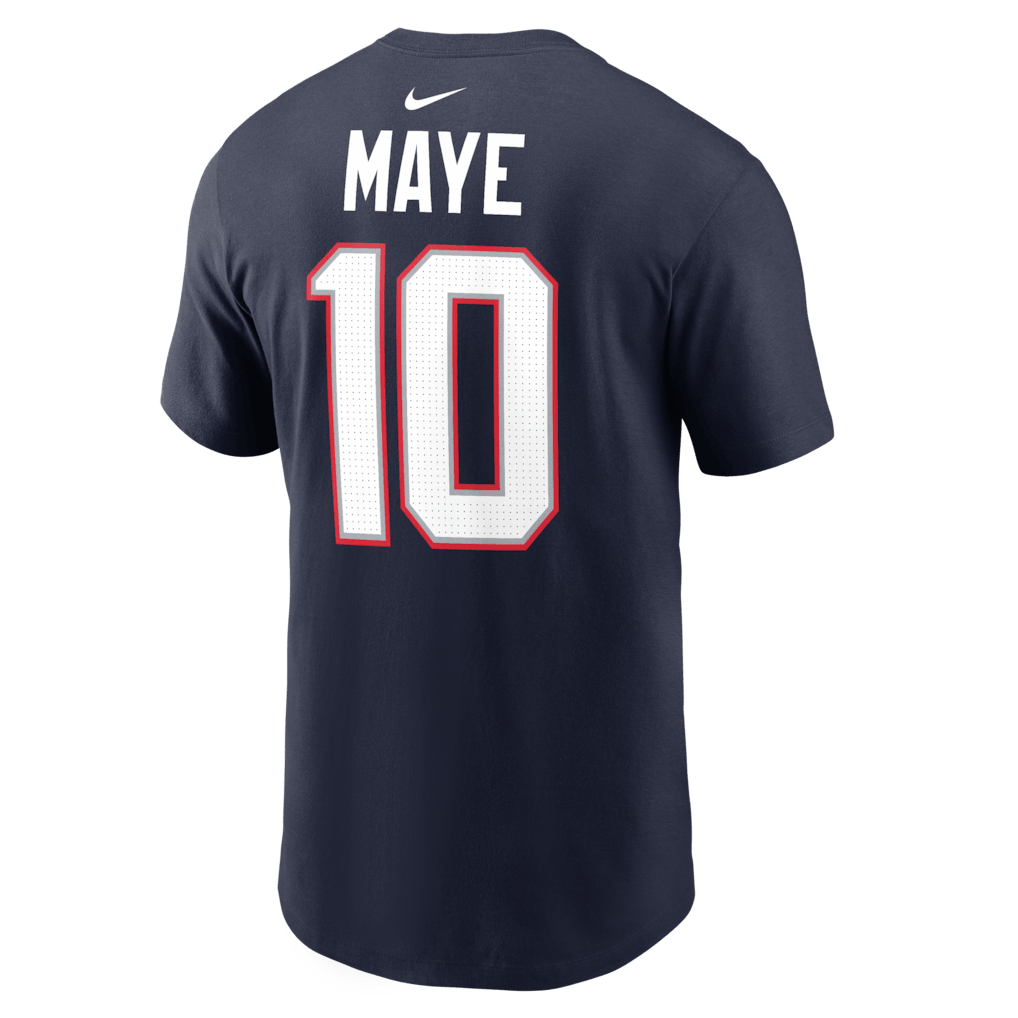 Drake Maye New England Patriots Super Bowl LX Player T-Shirt - Navy