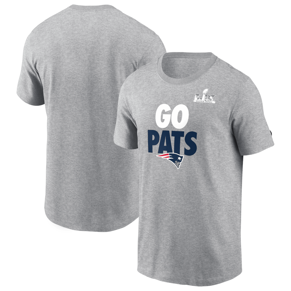 New England Patriots Super Bowl LX Fast As Fast Gets T-Shirt - Heather Gray