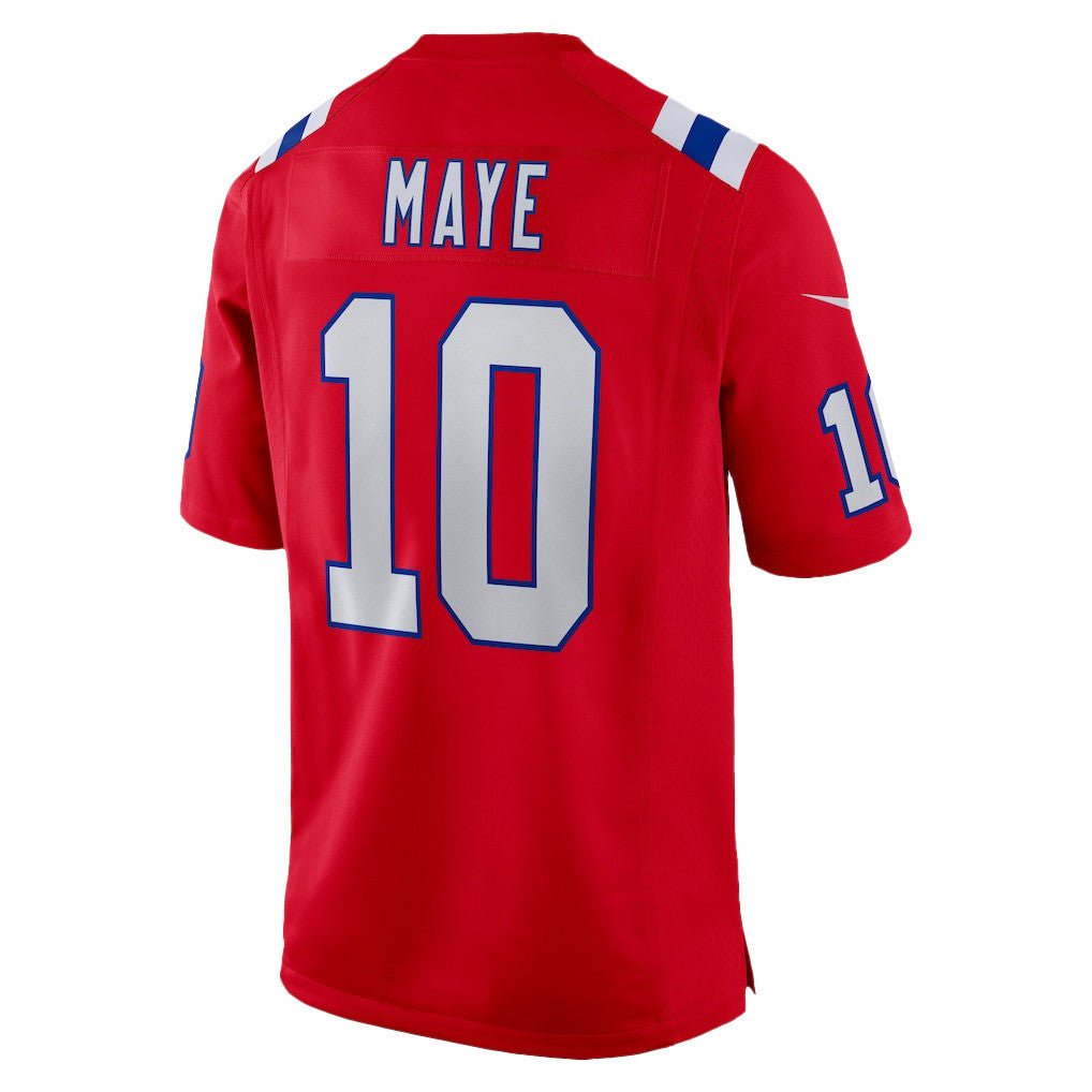 Drake Maye 10 New England Patriots Super Bowl LX Future Legend Men Jersey – Red