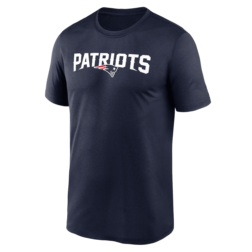 New England Patriots Primetime Legend Wordmark T-Shirt - Navy